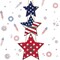 4th of July Door Sign Decorations Patriotic Star Wooden Signs Independence Day Welcome Hanging Sign Memorial Day Door Hanger American Flag for Front Door Porch Wall Decor